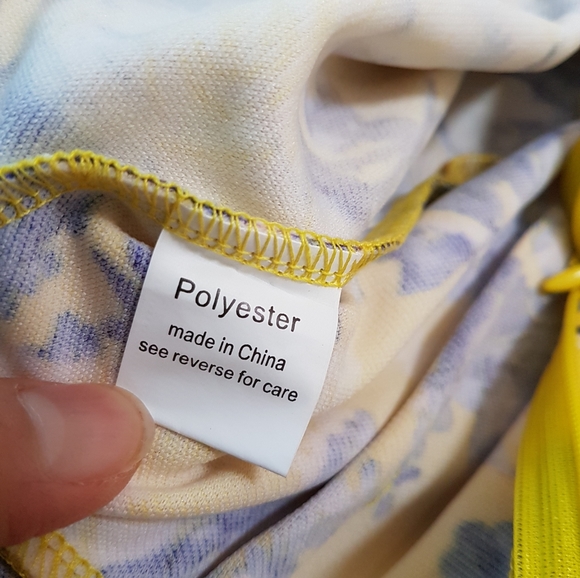 Yellow floral romper - Picture 8 of 8